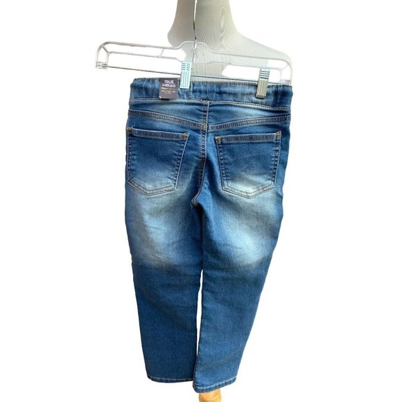 TRUE INDIGO NWT STRETCH KNIT DENIM GIRLS 5 POCKETS ALL SEASON PULL ON DRAWSTRING - Picture 4 of 13